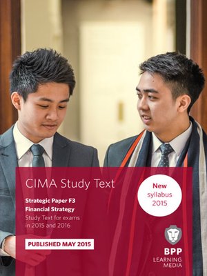 cover image of CIMA - F3 - Financial Strategy